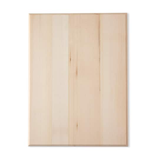 6 Pack: 16&#x22; Basswood Rectangle Plaque by Make Market&#xAE;